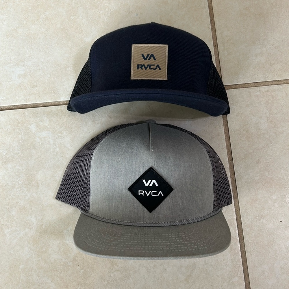 RVCA SnapBack Hats 2 pack